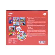 Joc educativ APLI - My first wooden mosaic, 15 piese