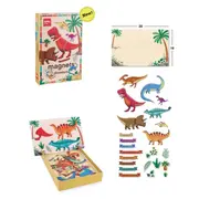 Puzzle magnetic Dinozauri, Apli Kids, 21 x 5.5 x 31 cm, 52 piese