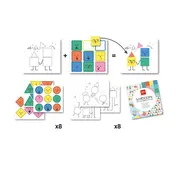 Set educational de autocolante, tematica Emotii, Apli Kids, 3+, Multicolor