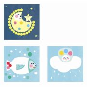 Joc cu autocolante in cutie metalica – Luna APLI Kids 