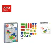 Set 50 blocuri constructie, Apli Kids, Multicolor