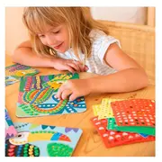 Set 4 planse mozaic, APLI Kids, 4+ ani, Multicolor