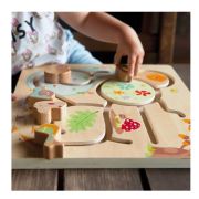 Jucarie placa din lemn, animale din padure, Andreu Toys SOLANT16107