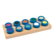 Joc senzorial cuburi tactile, 10 piese, 2 ani +, Andreu Toys SOLANT16116