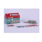 Puzzle APLI - set tren in cutie depozitare tip casuta, 20 piese