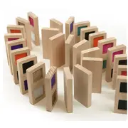 Joc domino din lemn, diverse texturi, Andreu Toys SOLANT16115