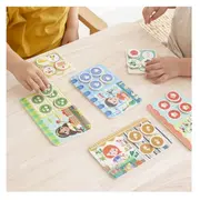 Joc de memorie Lotto Shopping, Apli Kids, Lemn, 22 x 22 x 5.4 cm, Multicolor