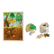 Puzzle APLI - puzzle tematica padure, 28 piese
