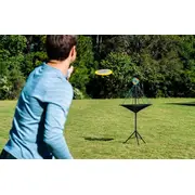 Set joc exterior, Freesbee cu suport special prindere si aruncare cu tinta, Waboba Hitman, 4 discuri silicon incluse SOLVDM2010650