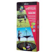 Set joc exterior, Freesbee cu suport special prindere si aruncare cu tinta, Waboba Hitman, 4 discuri silicon incluse SOLVDM2010650