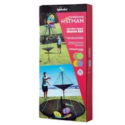 Set joc exterior, Freesbee cu suport special prindere si aruncare cu tinta, Waboba Hitman, 4 discuri silicon incluse SOLVDM2010650