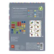 Set 50 blocuri constructie, Apli Kids, Multicolor