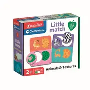 Puzzle Clementoni Little match animale si texturi SOLVDM2009707