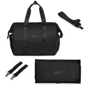Geanta multifunctionala pentru parinti skiddou inger, onyz leather, negru sk_2080023