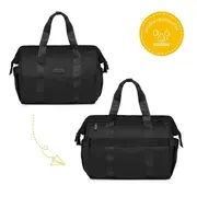 Geanta multifunctionala pentru parinti skiddou inger, onyz leather, negru sk_2080023