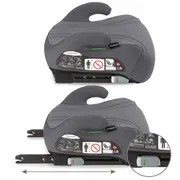 Inaltator auto cu isofix 125-150 cm kidwell bono - gray edeedifosabon02a0