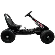 Kart cu pedale gokart, 3-7 ani, roti gonflabile, g1 r-sport - negru edeedia15negru
