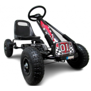 Kart cu pedale gokart, 3-7 ani, roti gonflabile, g1 r-sport - negru edeedia15negru