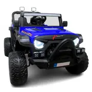 Masinuta electrica cu telecomanda auto x16, 110x70x68 cm, varsta 1-5 ani, roti eva, scaun din piele eco, putere 90w, r-sport - albastru edeedibbh016lalbastru