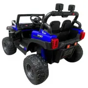 Masinuta electrica cu telecomanda auto x16, 110x70x68 cm, varsta 1-5 ani, roti eva, scaun din piele eco, putere 90w, r-sport - albastru edeedibbh016lalbastru