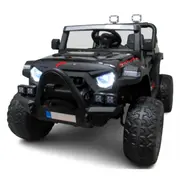 Masinuta electrica cu telecomanda auto x16, 110x70x68 cm, varsta 1-5 ani, roti eva, scaun din piele eco, putere 90w, r-sport - negru edeedibbh016lnegru