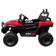 Masinuta electrica cu telecomanda auto x16, 110x70x68 cm, varsta 1-5 ani, roti eva, scaun din piele eco, putere 90w, r-sport - rosu edeedibbh016lrosu