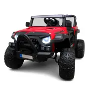 Masinuta electrica cu telecomanda auto x16, 110x70x68 cm, varsta 1-5 ani, roti eva, scaun din piele eco, putere 90w, r-sport - rosu edeedibbh016lrosu