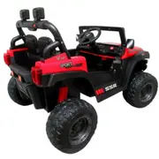 Masinuta electrica cu telecomanda auto x16, 110x70x68 cm, varsta 1-5 ani, roti eva, scaun din piele eco, putere 90w, r-sport - rosu edeedibbh016lrosu