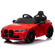Masinuta electrica cu telecomanda bmw m4, 110x70x50 cm, varsta 1-5 ani, roti eva, scaun din piele eco, putere 90w - rosu edeedibmwm4rosu
