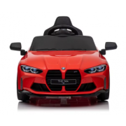 Masinuta electrica cu telecomanda bmw m4, 110x70x50 cm, varsta 1-5 ani, roti eva, scaun din piele eco, putere 90w - rosu edeedibmwm4rosu