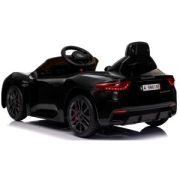 Masinuta electrica cu telecomanda maserati granturismo, 99x59.5x44 cm, varsta 1-4 ani, roti eva, scaun din piele eco, putere 90w - negru edeedimaseratigtnegru