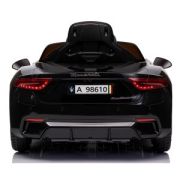 Masinuta electrica cu telecomanda maserati granturismo, 99x59.5x44 cm, varsta 1-4 ani, roti eva, scaun din piele eco, putere 90w - negru edeedimaseratigtnegru