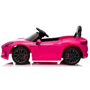 Masinuta electrica cu telecomanda maserati granturismo, 99x59.5x44 cm, varsta 1-4 ani, roti eva, scaun din piele eco, putere 90w - roz edeedimaseratigtroz