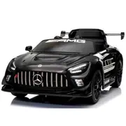 Masinuta electrica cu telecomanda mercedes gt3 evo, 114x69x45 cm, varsta 1-5 ani, roti eva, scaun din piele eco, putere 90w - negru edeedigt3evonegru
