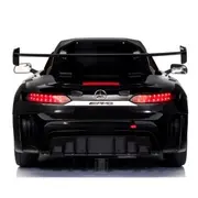 Masinuta electrica cu telecomanda mercedes gt3 evo, 114x69x45 cm, varsta 1-5 ani, roti eva, scaun din piele eco, putere 90w - negru edeedigt3evonegru