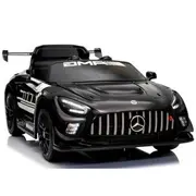 Masinuta electrica cu telecomanda mercedes gt3 evo, 114x69x45 cm, varsta 1-5 ani, roti eva, scaun din piele eco, putere 90w - negru edeedigt3evonegru
