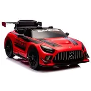 Masinuta electrica cu telecomanda mercedes gt3 evo, 114x69x45 cm, varsta 1-5 ani, roti eva, scaun din piele eco, putere 90w - rosu edeedigt3evorosu