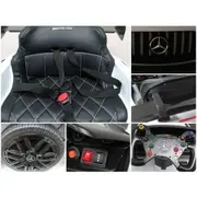 Masinuta electrica cu telecomanda mercedes gt3 evo, 114x69x45 cm, varsta 1-5 ani, roti eva, scaun din piele eco, putere 90w - rosu edeedigt3evorosu