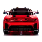 Masinuta electrica cu telecomanda mercedes gt3 evo, 114x69x45 cm, varsta 1-5 ani, roti eva, scaun din piele eco, putere 90w - rosu edeedigt3evorosu