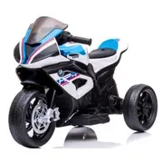 Motocicleta electrica pentru copii bmw hp4, 84x55x42 cm, varsta 2-5 ani, roti si scaun din plastic, putere 60w - alb edeedibmwhp4alb