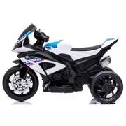 Motocicleta electrica pentru copii bmw hp4, 84x55x42 cm, varsta 2-5 ani, roti si scaun din plastic, putere 60w - alb edeedibmwhp4alb