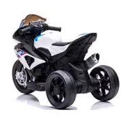 Motocicleta electrica pentru copii bmw hp4, 84x55x42 cm, varsta 2-5 ani, roti si scaun din plastic, putere 60w - alb edeedibmwhp4alb