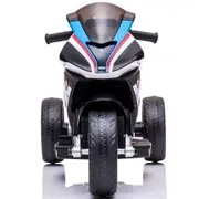 Motocicleta electrica pentru copii bmw hp4, 84x55x42 cm, varsta 2-5 ani, roti si scaun din plastic, putere 60w - alb edeedibmwhp4alb