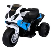 Motocicleta electrica pentru copii bmw s1000rr, 69x44x36.5 cm, varsta 1.5-4 ani, roti si scaun din plastic, putere 25w - albastru edeedibmws1000rralbastru