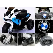 Motocicleta electrica pentru copii bmw s1000rr, 69x44x36.5 cm, varsta 1.5-4 ani, roti si scaun din plastic, putere 25w - albastru edeedibmws1000rralbastru