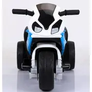 Motocicleta electrica pentru copii bmw s1000rr, 69x44x36.5 cm, varsta 1.5-4 ani, roti si scaun din plastic, putere 25w - albastru edeedibmws1000rralbastru