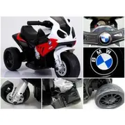 Motocicleta electrica pentru copii bmw s1000rr, 69x44x36.5 cm, varsta 1.5-4 ani, roti si scaun din plastic, putere 25w - rosu edeedibmws1000rrrosu