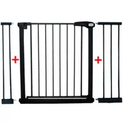 Poarta de siguranta din metal 79-115 cm r-sport s3 - negru edeedijlb328-3negru