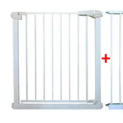 Poarta de siguranta din metal 79-94 cm r-sport s1 - alb edeedijlb328-1alb