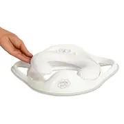 ,&oelig;  Set Complet Reductor Toaleta Cu Colac Moale + Inaltator Baie Antiderapant, Zebra Gri ,   Maltex Baby Pjbc7964-c3874